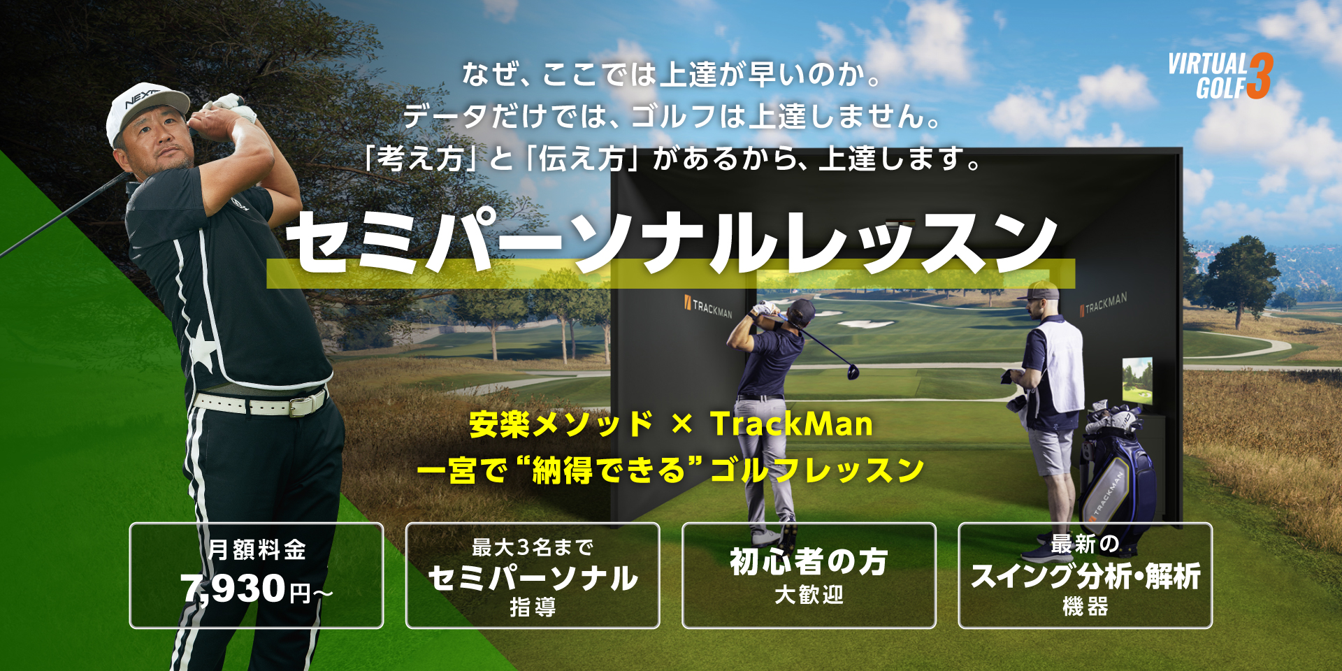 安楽拓也プロ×TrackMan