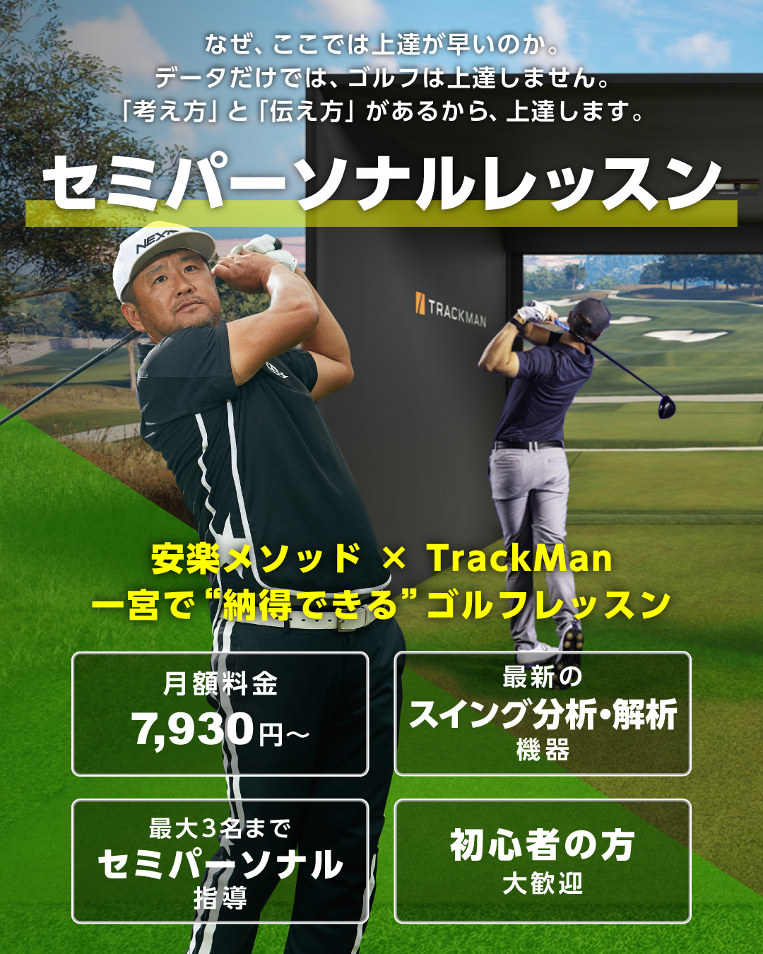 安楽拓也プロ×TrackMan
